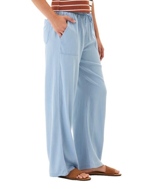 Threads For Thought Blue Allie Stretch Chambray Pants