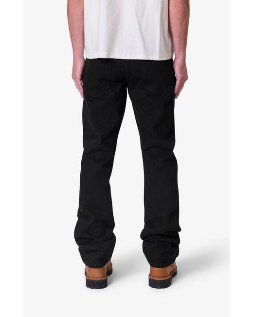 MNML Black Raw Bootcut Jeans for men