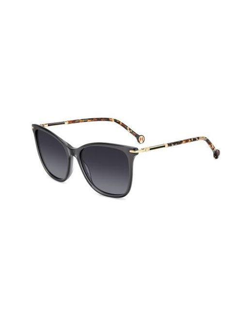 Carolina Herrera Blue 57Mm Rectangular Gradient Sunglasses