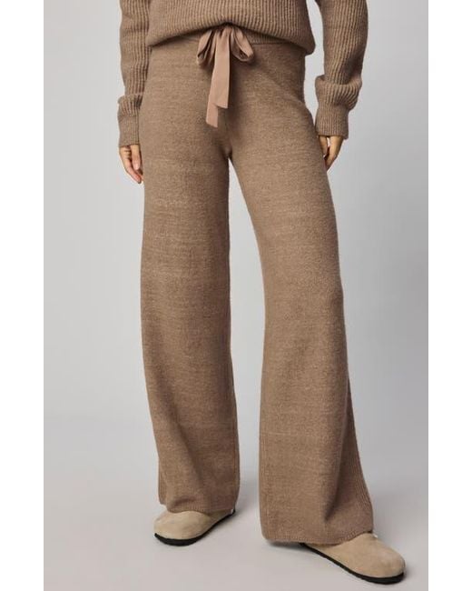 Splendid Brown Stassi Rib Side Sweater Pants