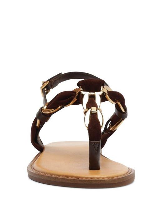 SCHUTZ SHOES Brown Camellia Slingback Sandal