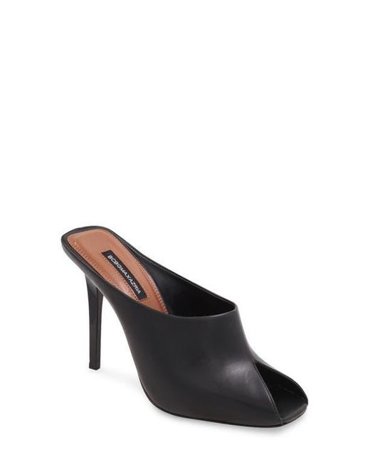 【きれいめファッション51選】上品さと清潔感をキープし BCBGMAXAZRIA Zenith Lyst | Black in Mule Toe Peep トライアルセット・サンプル