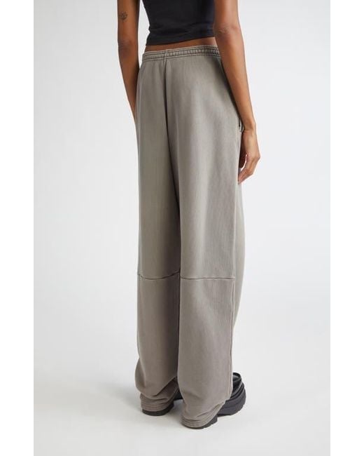 Alexander Wang Gray Articulated Leg Loose Fit Sweatpants