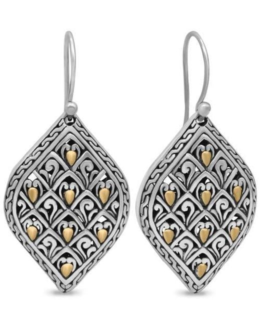 DEVATA Metallic Dragon Skin Earrings