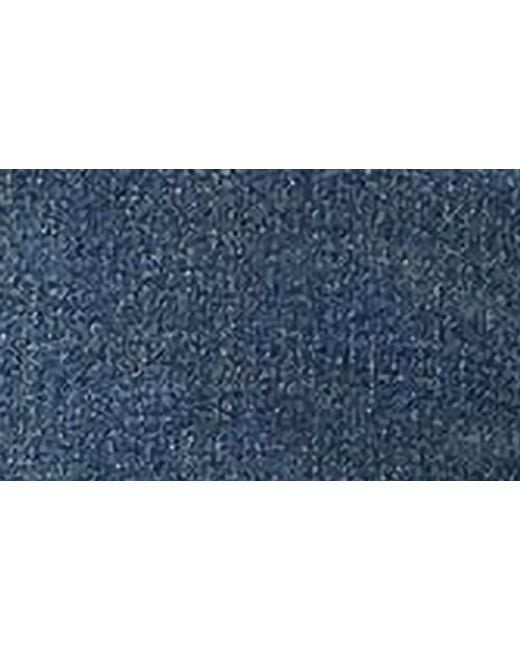 Edikted Blue Double Buckle Strap Denim Jacket