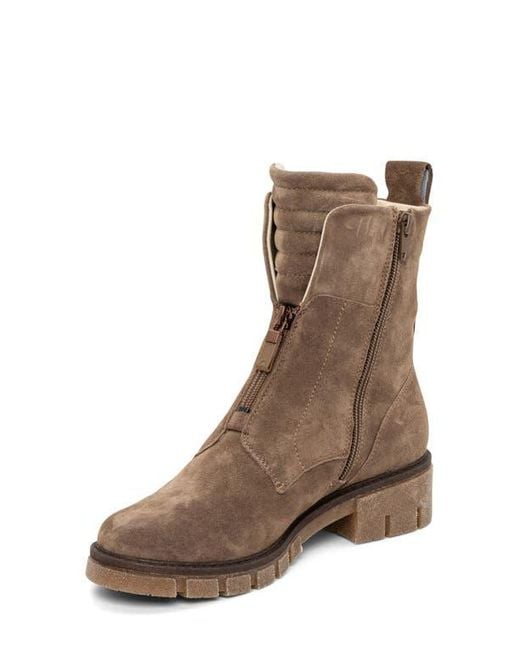 Ara Brown Deon Zip Combat Boot