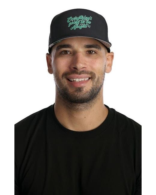 Melin Black Hydro Trenches Richard Ham Adjustable Performance Ball Cap for men