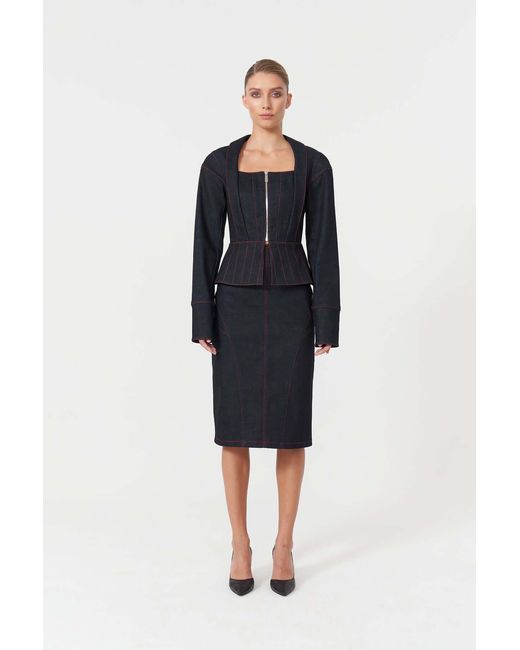 Jendue Blue Davidson Corset Jacket