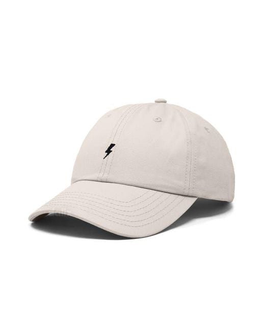 Alix White Lil Bolt Dad Cap for men