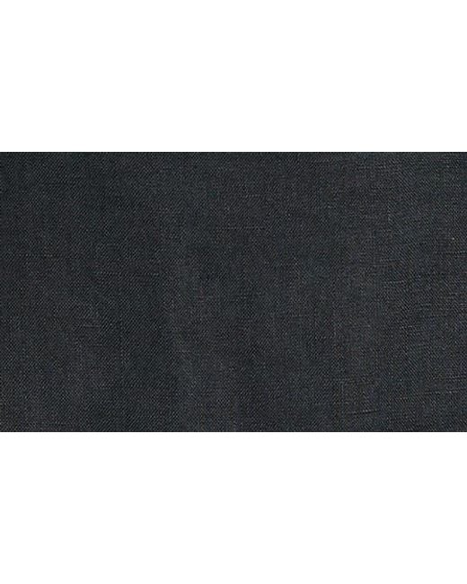 Doen Black Monroe Linen Minidress