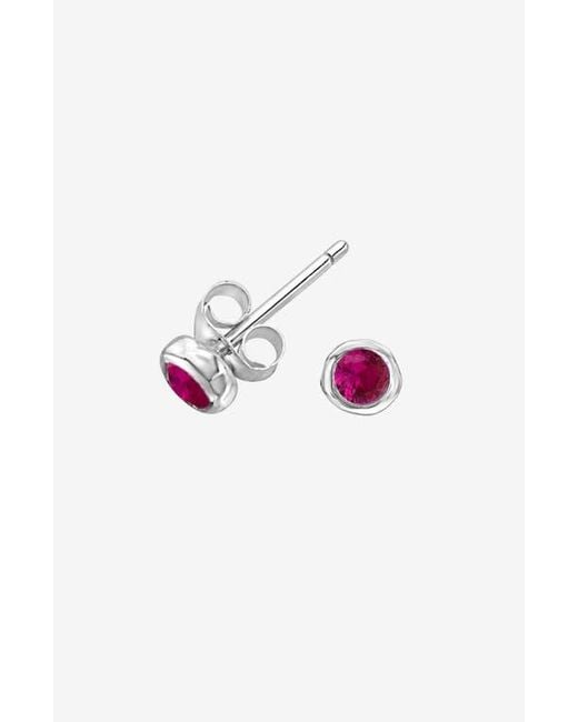 Dower & Hall Multicolor 3Mm Ruby Dewdrop Studs