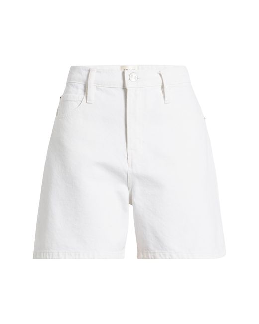 FRAME White The Easy Denim Shorts