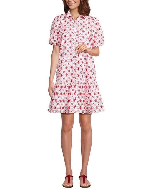 lands end shirt dress Lands' Women's Cambric Above the Knee X-Small Blue Multi Stripe at Amazon Women's Clothing store all the ingredients that make it a favorite Vtg LANDS' END Vintage Cobalt