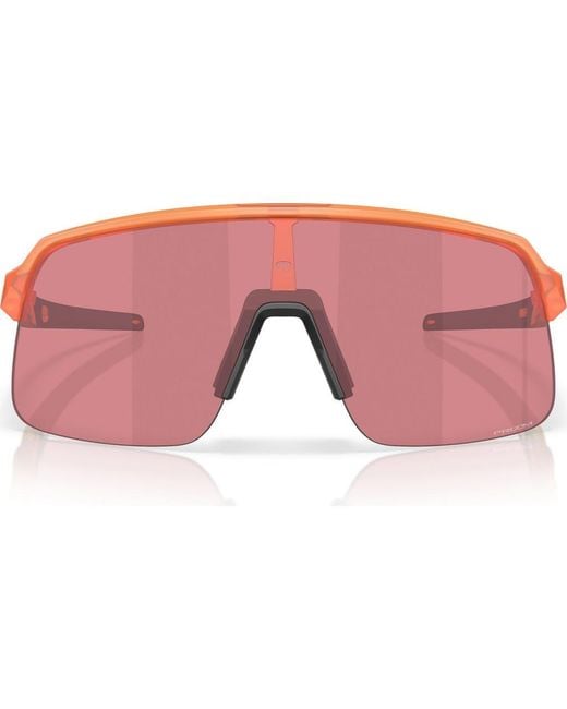 Oakley Pink 134Mm Prizm Rectangular Sunglasses for men