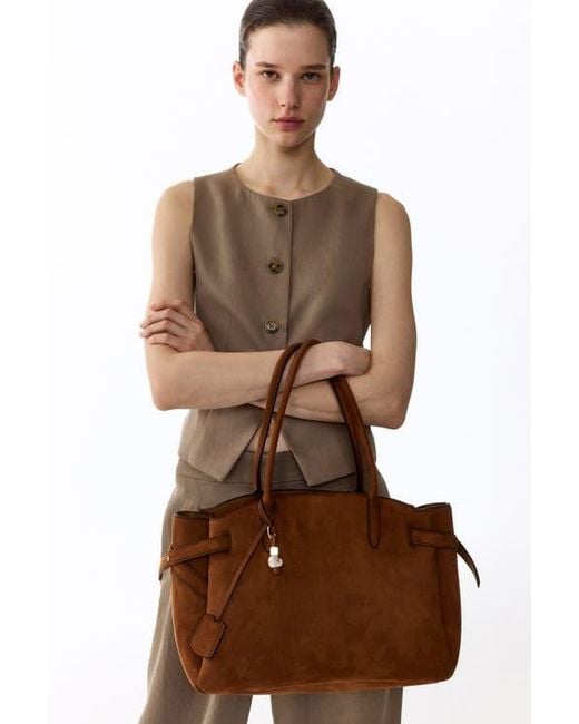 H&M Brown Tote Bag