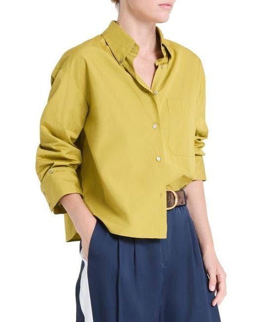 Twp Yellow J.D. Cotton Button-Down Shirt
