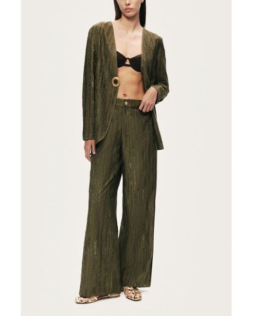 Nocturne Green Textured Tailored Jacket