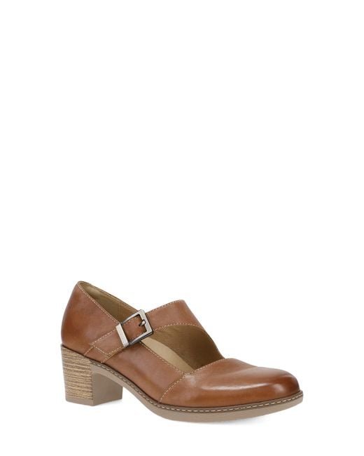 Dansko Brown Marigold Mary Jane Platform Pump