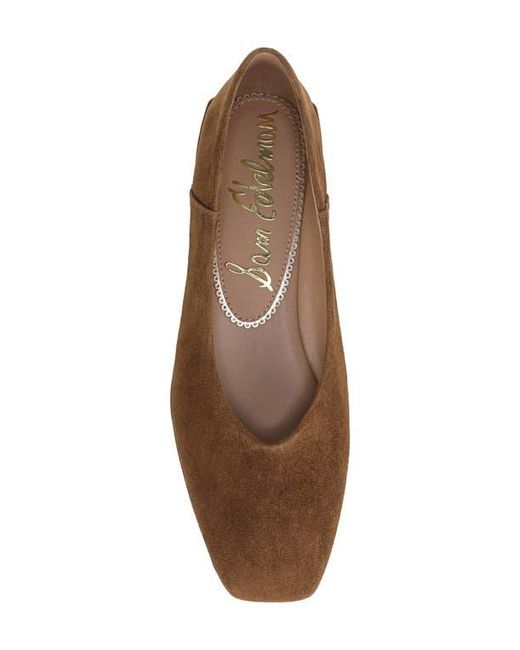 Sam Edelman Brown Kasey Square Toe Pump