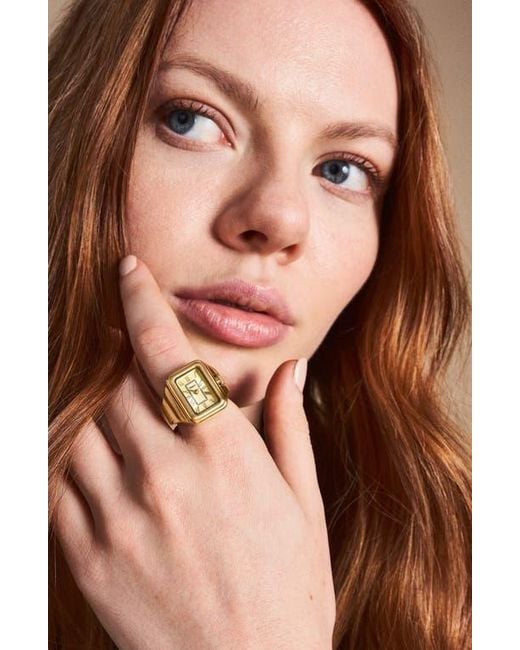 Fossil Metallic Raquel Watch Ring, 14Mm