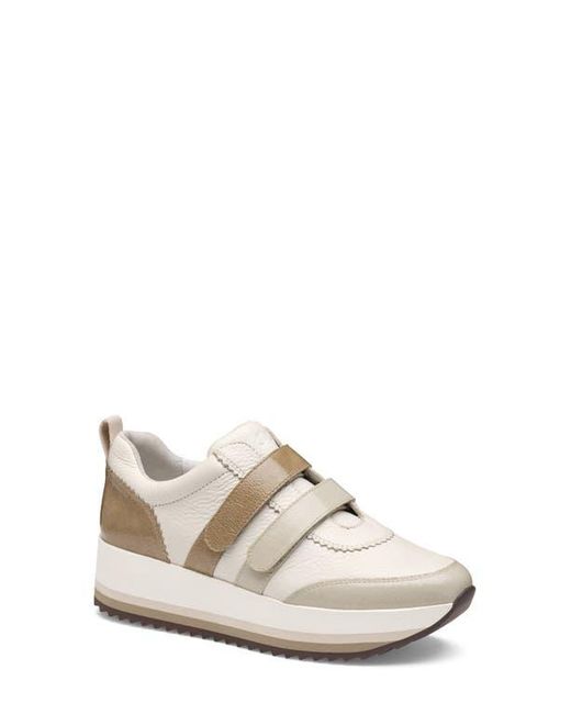 Johnston & Murphy White Gracie Double Strap Sneaker