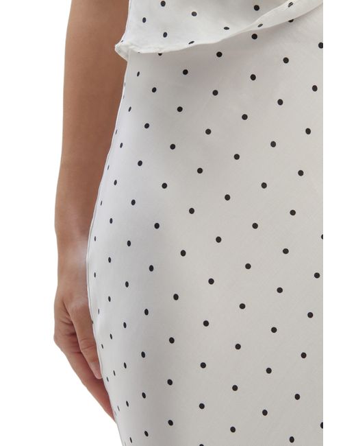 Bardot Gray Isadore Dot Print Maxi Skirt