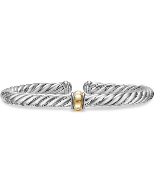 David Yurman Metallic Cable Flex Center Station Bracelet