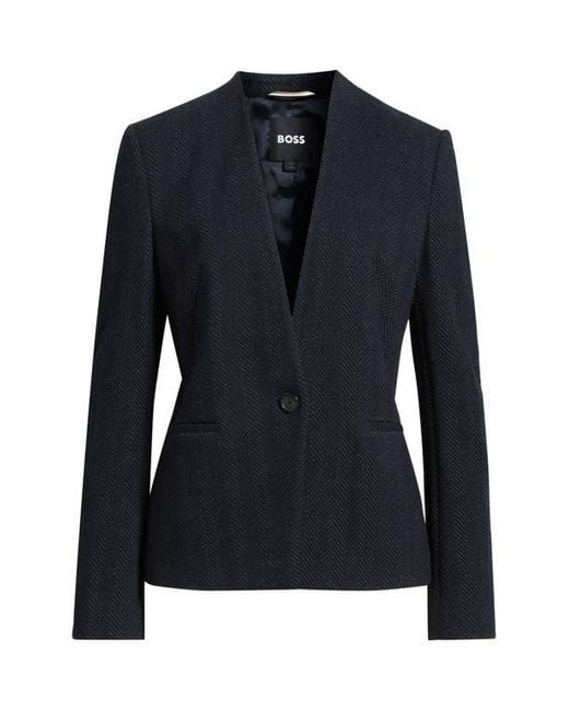 Boss Blue Jemma2 One-Button Blazer