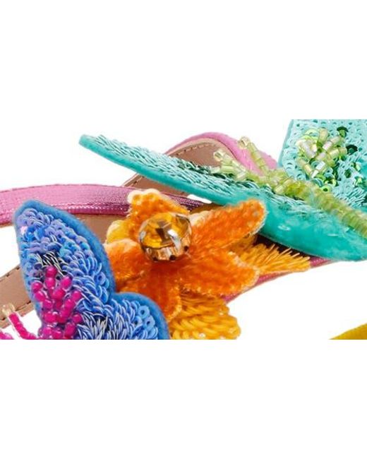 Betsey Johnson Multicolor Sellena Slide Sandal