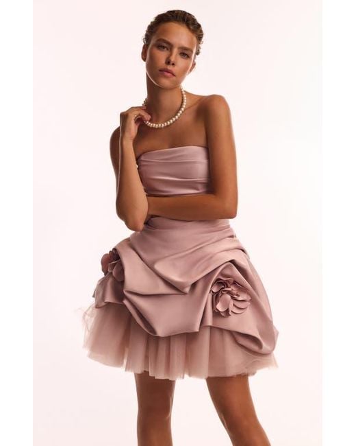 Millà Pink Rosette Mini Dress