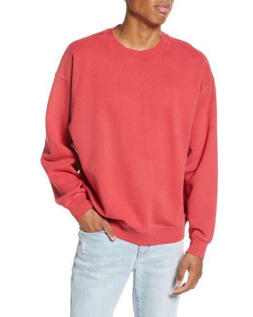 Elwood Red Core Oversize Crewneck Sweatshirt for men