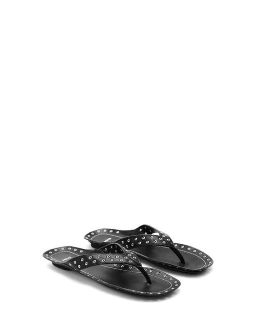 Mango Gray Grommet Flip Flop
