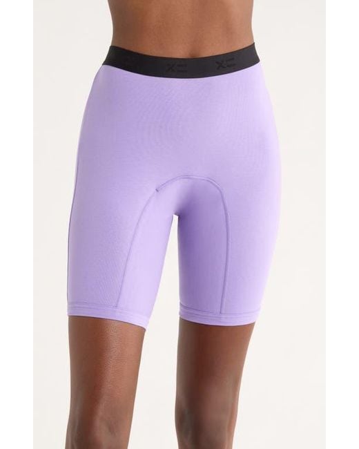 TOMBOYX Purple First Line Stretch Cotton Period 9-Inch Boxer Briefs
