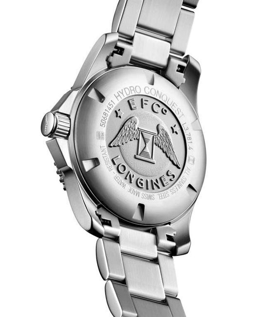 Longines Gray Hydroconquest Automatic Bracelet Watch, 41Mm