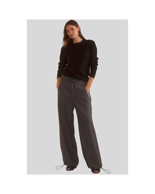 Cynthia Rowley Gray Elea Wool Cashmere Sweater