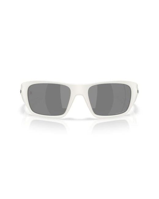 Oakley Gray 60Mm Prizm Rectangular Sunglasses for men