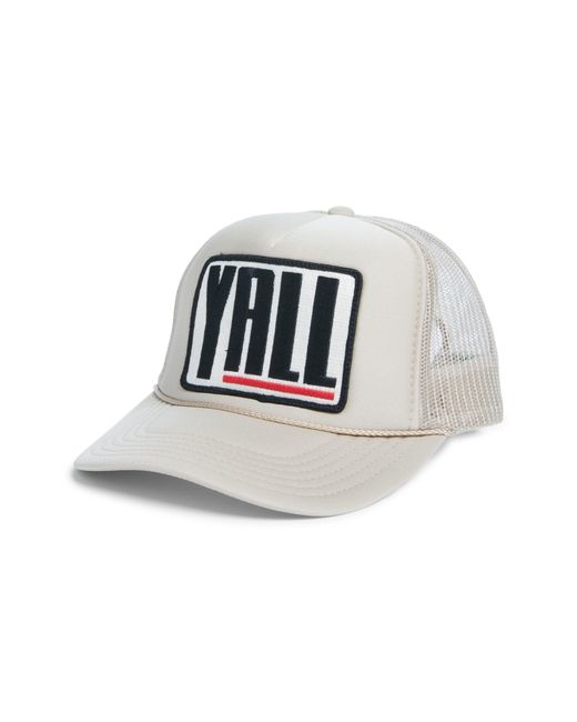 Friday Feelin Black Y'All Patch Trucker Hat