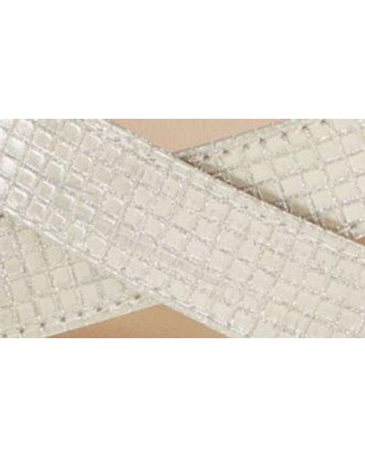 Nina White Secelia Ankle Strap Platform Sandal