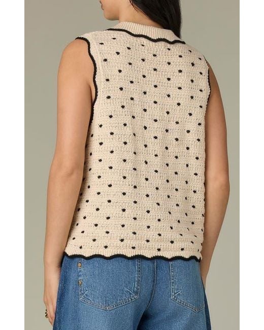 Wit & Wisdom Natural Dot Sweater Tank