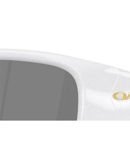 Oakley Gray 60Mm Prizm Rectangular Sunglasses for men