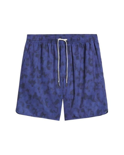 Fair Harbor Blue The Anchor Swim Trunks for men
