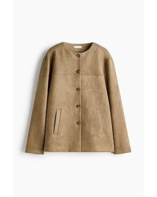 H&M Natural Napped Jacket