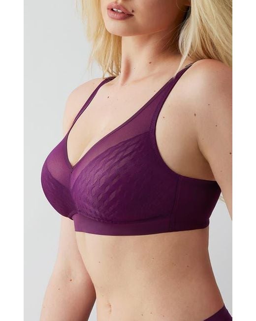 Wacoal Purple Elevated Allure Wireless Bra