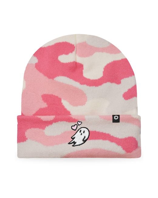 Alix Pink Heartly Ghost Beanie