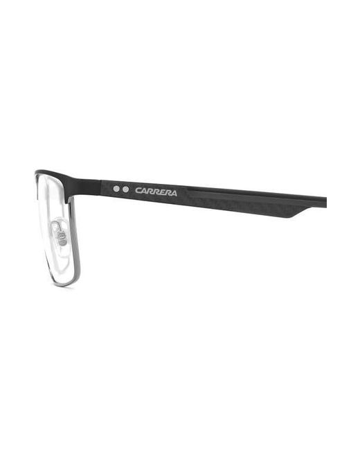 Carrera Metallic 55Mm Rectangular Optical Glasses for men