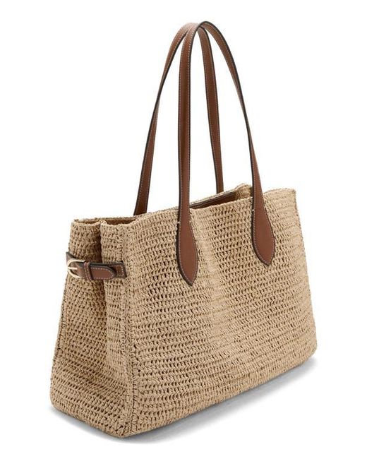Mango Brown Raffia Tote