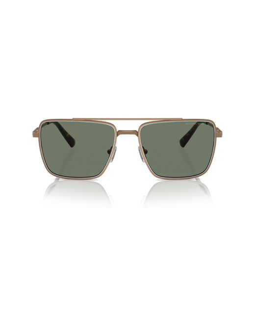 Michael Kors Green Blue Ridge 58mm Square Sunglasses for men