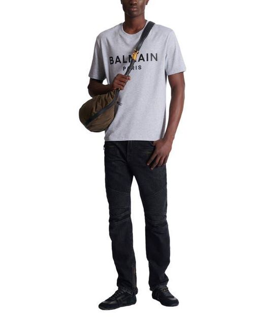 Balmain Blue Biker Jeans for men