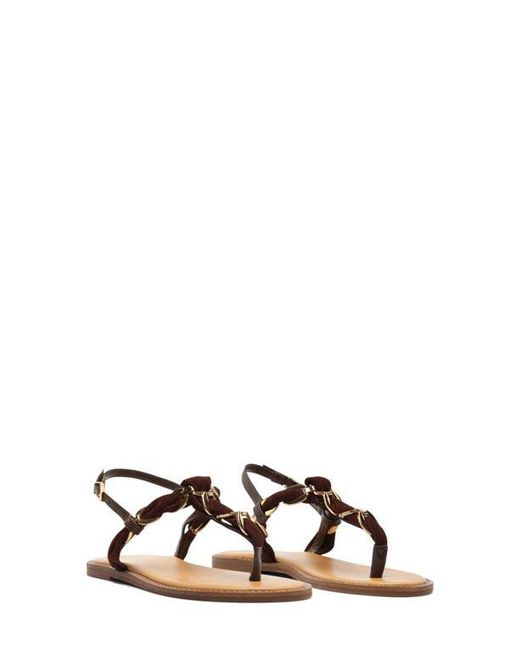 SCHUTZ SHOES Brown Camellia Slingback Sandal