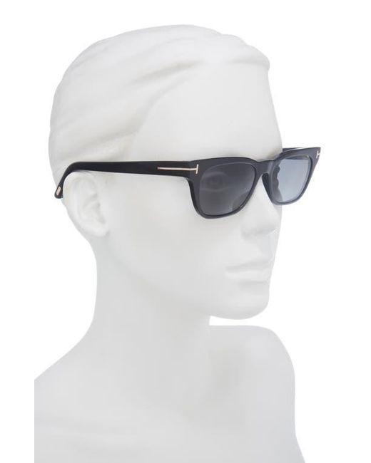 Tom Ford Black Penn 53Mm Rectangular Sunglasses